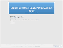 Tablet Screenshot of gcls2009.wordpress.com