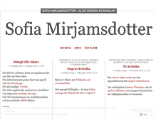 Tablet Screenshot of mirjamsdotter.wordpress.com