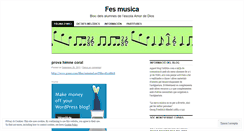 Desktop Screenshot of fesmusica.wordpress.com