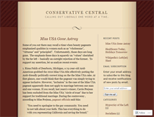 Tablet Screenshot of conservativecentral.wordpress.com