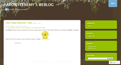 Desktop Screenshot of favoriteenemy.wordpress.com