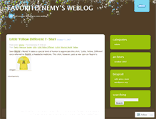 Tablet Screenshot of favoriteenemy.wordpress.com