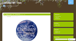 Desktop Screenshot of chemistrytime.wordpress.com