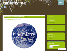 Tablet Screenshot of chemistrytime.wordpress.com