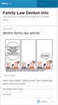Mobile Screenshot of familylawdenton.wordpress.com