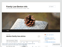 Tablet Screenshot of familylawdenton.wordpress.com