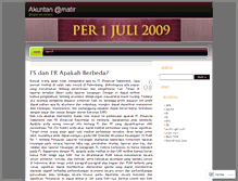 Tablet Screenshot of akuntanamatir.wordpress.com