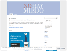 Tablet Screenshot of nohaymiedo.wordpress.com