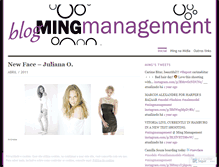 Tablet Screenshot of mingmanagement.wordpress.com