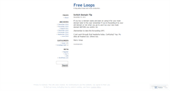 Desktop Screenshot of freeloops.wordpress.com