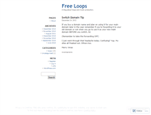 Tablet Screenshot of freeloops.wordpress.com