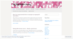 Desktop Screenshot of pinkribbonjourney.wordpress.com