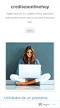 Mobile Screenshot of creditosonlinehoy.wordpress.com