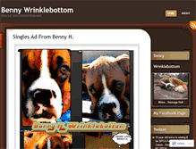 Tablet Screenshot of bennywrinklebottom.wordpress.com