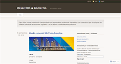 Desktop Screenshot of desarrolloycomercio.wordpress.com