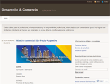 Tablet Screenshot of desarrolloycomercio.wordpress.com