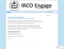 Tablet Screenshot of ircoengage.wordpress.com