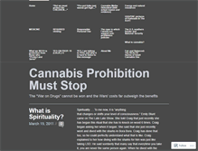 Tablet Screenshot of cannabisprohibitionmuststop.wordpress.com