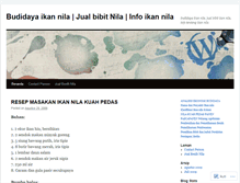 Tablet Screenshot of budidayanila.wordpress.com