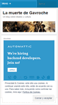 Mobile Screenshot of lamuertedegavroche.wordpress.com