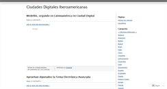 Desktop Screenshot of ciudadesdigitales.wordpress.com