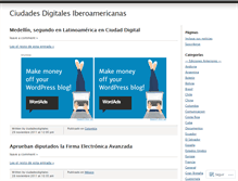 Tablet Screenshot of ciudadesdigitales.wordpress.com