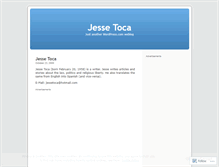 Tablet Screenshot of jessetoca.wordpress.com