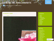 Tablet Screenshot of ameliamarte.wordpress.com