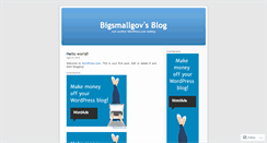 Desktop Screenshot of bigsmallgov.wordpress.com