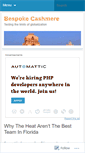 Mobile Screenshot of bespokecashmere.wordpress.com