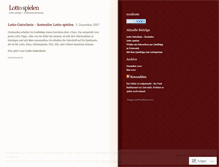 Tablet Screenshot of lottospielen.wordpress.com