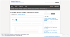 Desktop Screenshot of direitoeletronico.wordpress.com