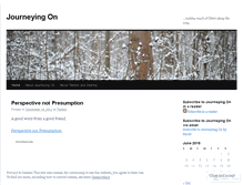 Tablet Screenshot of journeyingon.wordpress.com