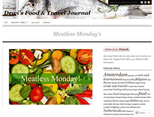 Tablet Screenshot of dewifoodtraveljournal.wordpress.com