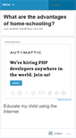 Mobile Screenshot of benefitsofhomeschooling.wordpress.com