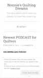 Mobile Screenshot of nonniequiltingdreams.wordpress.com