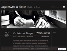 Tablet Screenshot of inquietudesallimite.wordpress.com