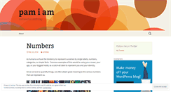Desktop Screenshot of iampamiam.wordpress.com