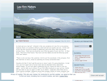Tablet Screenshot of lawfirmmatters.wordpress.com