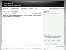 Tablet Screenshot of hmkundip.wordpress.com