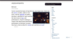 Desktop Screenshot of angrysampoetry.wordpress.com