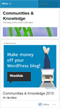 Mobile Screenshot of communitiesknowledge.wordpress.com