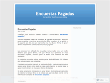 Tablet Screenshot of encuestaspagadaswordpress.wordpress.com