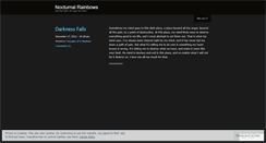 Desktop Screenshot of nocturnalrainbows.wordpress.com