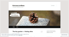Desktop Screenshot of kinrosscordless.wordpress.com