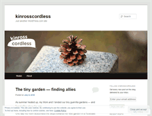 Tablet Screenshot of kinrosscordless.wordpress.com