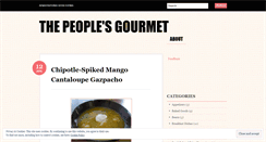 Desktop Screenshot of peoplesgourmet.wordpress.com