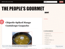 Tablet Screenshot of peoplesgourmet.wordpress.com