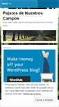 Mobile Screenshot of pajarosdenuestroscampos.wordpress.com