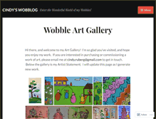 Tablet Screenshot of cindyswobblog.wordpress.com